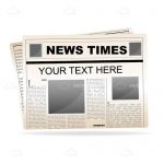 ‘News times’ Newspaper with Sample Text